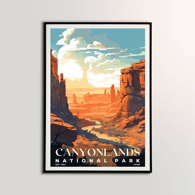 Canyonlands National Park Poster, Travel Art, Office Poster, Home Decor | S3 - image2